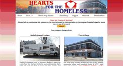Desktop Screenshot of heartsforthehomeless.org